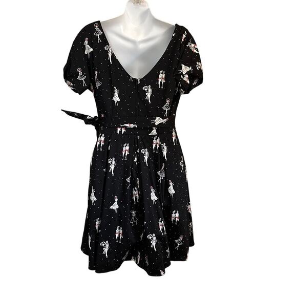 Heroines Paris vintage-inspired fit and flare dress Size 12 novelty debutant - Picture 3 of 4